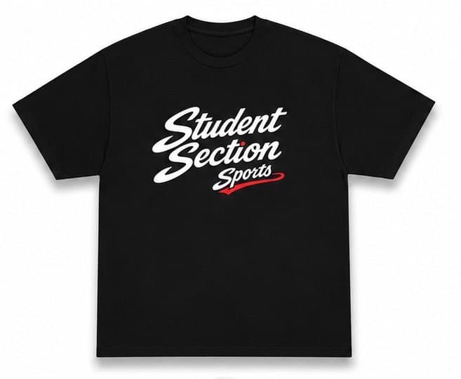 Student Section Sports Tee — Black